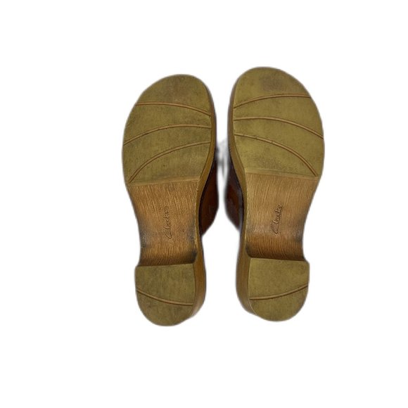 Clarks Collection Soft Cushion Preslet Sheen Clog Mule Size 7.5 - Picture 7 of 9